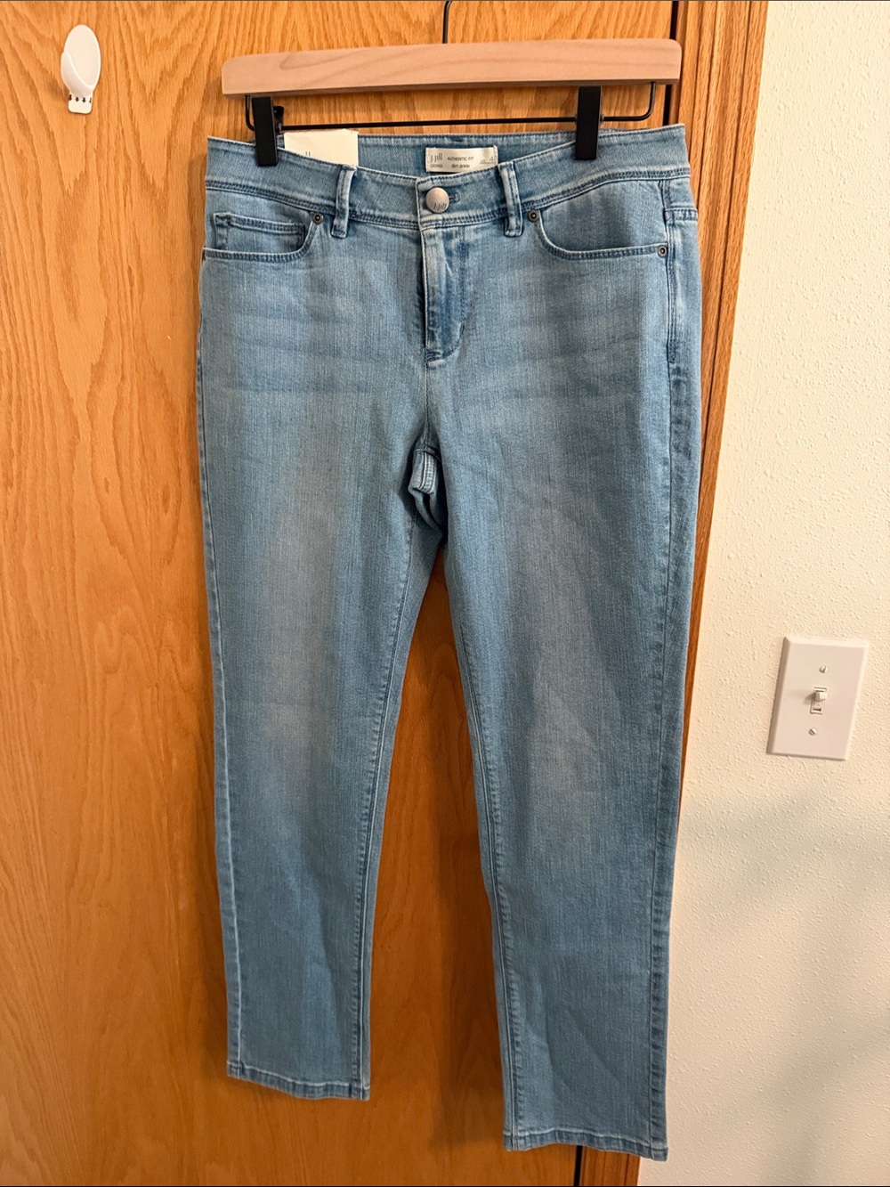 (Petite)J. Jill Soft Light Wash Skinny Jeans